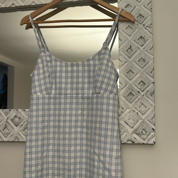 John Galt  for PacSun size small blue and white checked dress - Picture 1 of 4